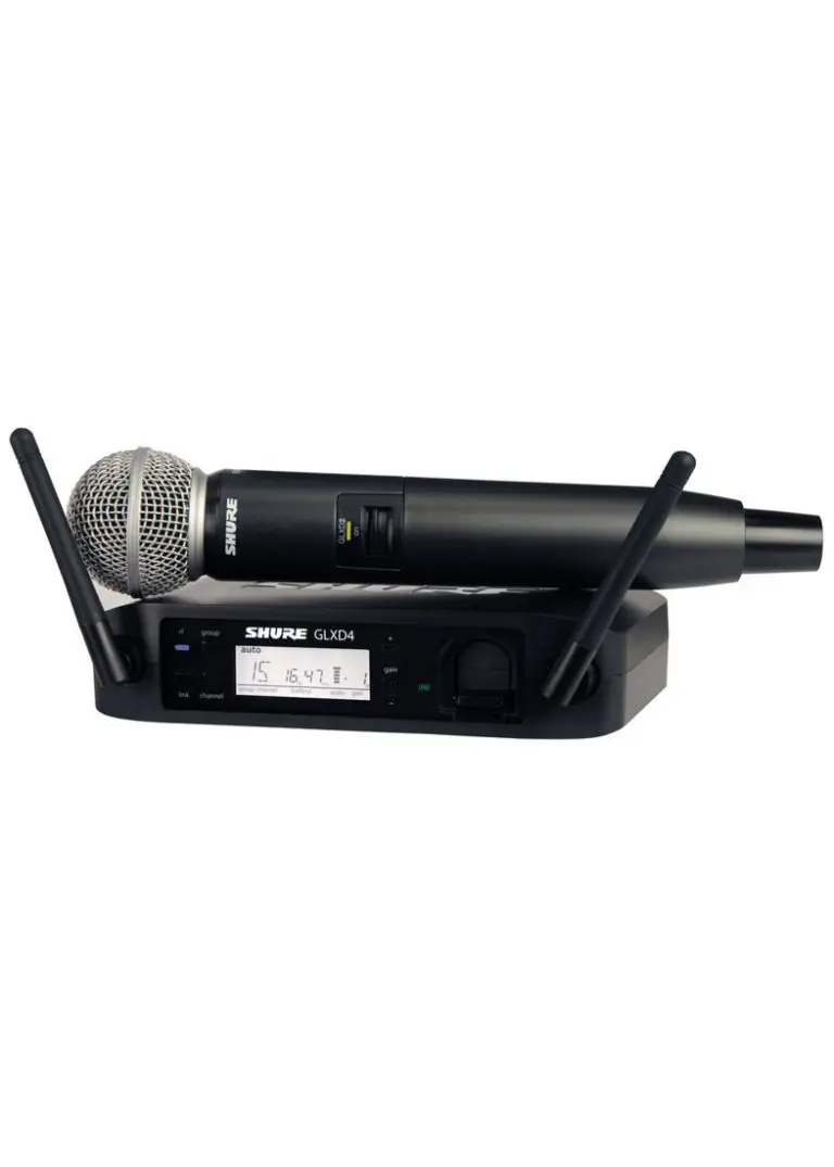 Shure GLXD24/SM58 - Sistema Sem Fio de Mão - Seegma PRO