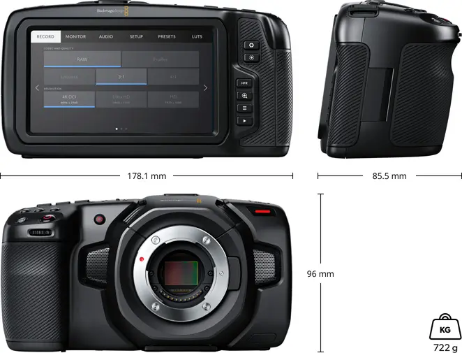 Blackmagic Pocket Cinema Camera 4k - Seegma PRO