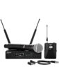 Shure Combo de Sistema de Microfones sem Fio de Lapela e Portátil QLXD124/85
